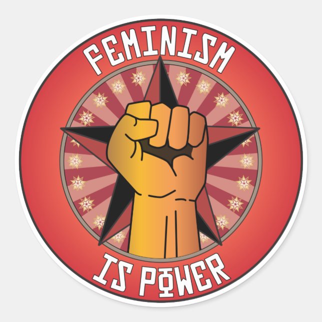 Adesivo Feminismo é poder (Frente)