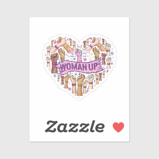 Adesivo Feminismo Feminista Forte Empoderamento de Mulhere (Folha)