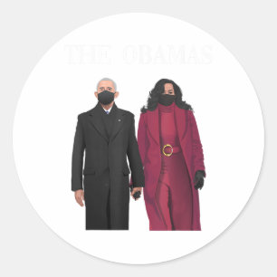 Adesivo Feminismo Fora Da Época Michelle E Barack Obama _