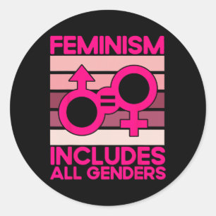 Adesivo Feminismo inclui todos os gêneros