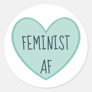 Adesivo "Feminista AF"