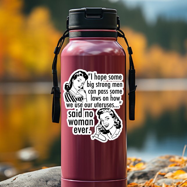 Adesivo Feminista do Cartografia Político Retro de Escolha (Criador carregado)