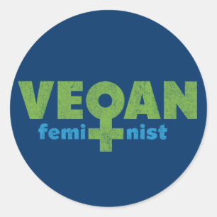 Adesivo Feminista do Vegan