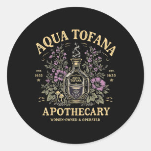 Adesivo Feminista Engraçada Aqua Tofana Apothecary Vintage