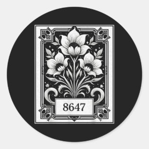 Adesivo Feminista Floral 8647 Anti-Trump Human Rights Engr