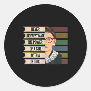 Adesivo Feminista Ruth Bader Ginsburg Rbg Citação Menina C