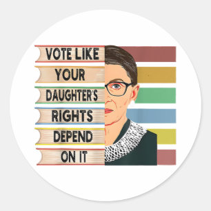 Adesivo Feminista Ruth Bader Ginsburg RBG - Garota de cita