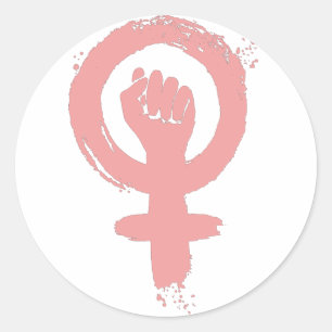 Adesivo Feminista - Sinal Feminista Fist Social Justice
