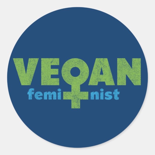 Adesivo Feminista Vegan (Frente)
