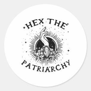 Adesivo Feminista Wicca Witch Hex A Bruxa Patriarcada-Craf