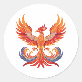 Adesivo Fênix mitológica fantástica brilhante