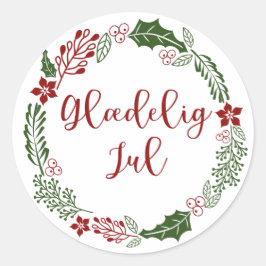 Adesivo Fera de Natal Dinamarquesa, Glæ delig jul