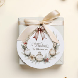 Adesivo Fera de Natal Russa Cozy Blue