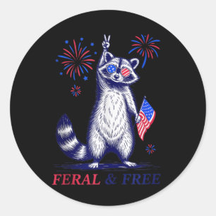 Adesivo Feral & Feral Patriótico Funny Funny Feral E