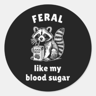 Adesivo Feral Como Minha Diabetes Sanguínea Sensibilização