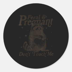 Adesivo Feral e Grávida Não me toques no Humor
