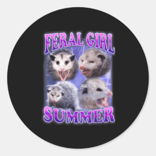 Adesivo Feral Girl Summer Ogambm Meme Engraçado