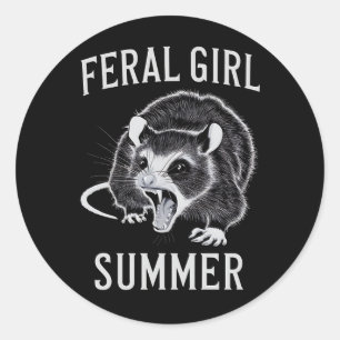 Adesivo Feral Girl Summer Ogambm Vintage