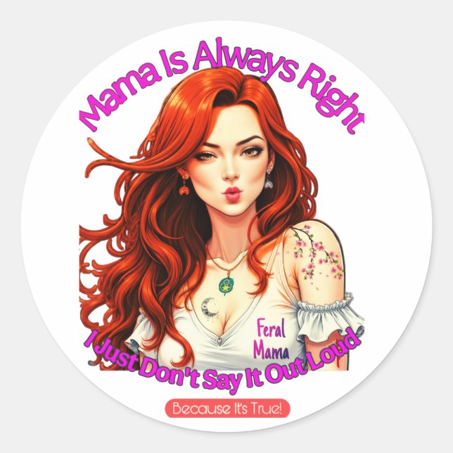 Adesivo Feral Mama (Frente)