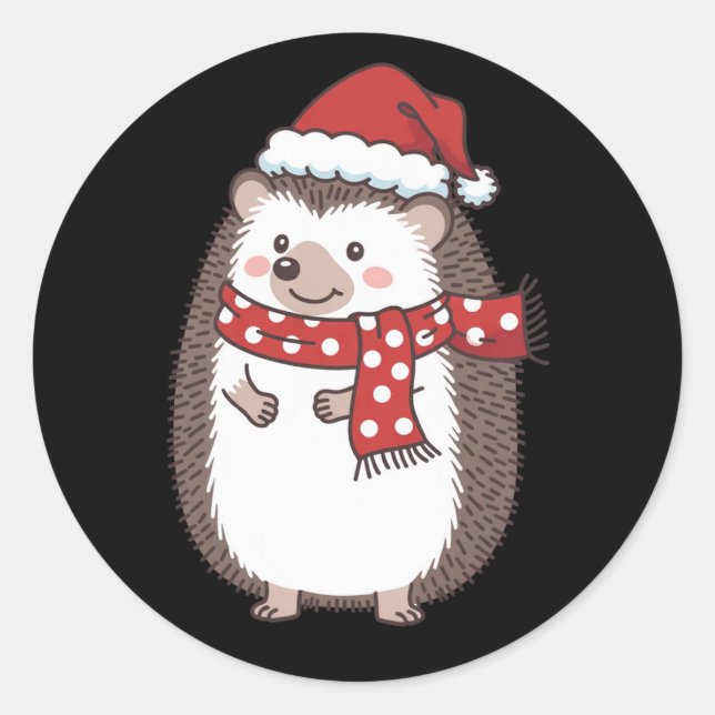 Adesivo Feriado Adorável de Natal do Ourico (Frente)
