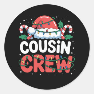Adesivo Feriado da Família Santa Hat da Prima Crew