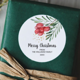 Adesivo Feriado de Berry e Ramais de Aquarela