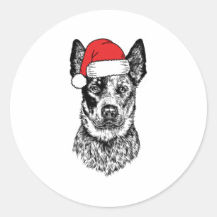 Adesivo Feriado de Cachorro de Papais noeis de Natal