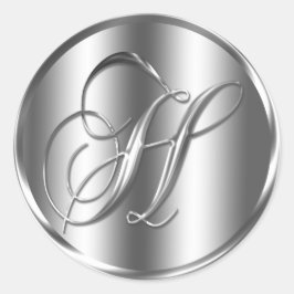 Adesivo Feriado de Convite para Casamento de Cor de Prata
