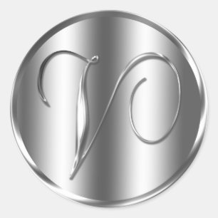 Adesivo Feriado de Convite para Casamento de Cor Silver do