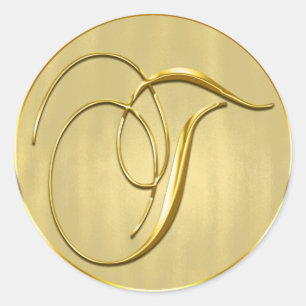 Adesivo Feriado de Convite para Casamento de Selo do Monog