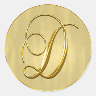 Adesivo Feriado de Convite para Casamento de Selo Dourado