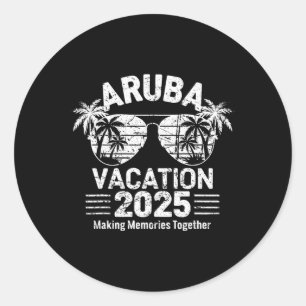 Adesivo Feriado de diversão de Viagem da família Aruba 202