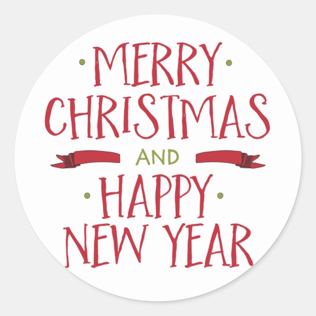 Adesivo Feriado de Envelope Feliz Natal (Frente)