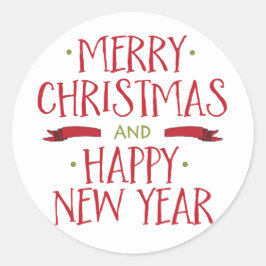 Adesivo Feriado de Envelope Feliz Natal