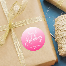 Adesivo Feriado de Feriados Mais Felizes de Script Rosa