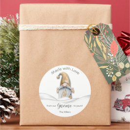 Adesivo Feriado de Mercadorias Homemadas Gnomo Personaliza