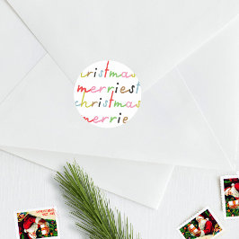 Adesivo Feriado de Natal alegre e colorido