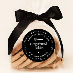 Adesivo Feriado de Natal caseiro, Presente Feito Com Amor