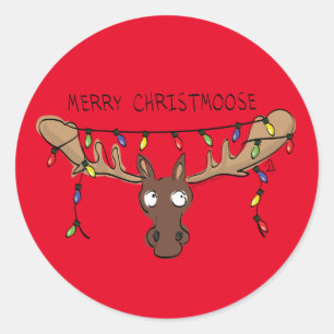 Adesivo Feriado de Natal, Cute Engraçado