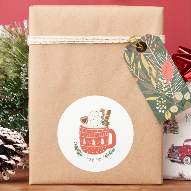 Adesivo Feriado de Natal de Cacau Quente (Feriado)