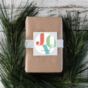 Adesivo Feriado de Natal de Joy Colorful Simples