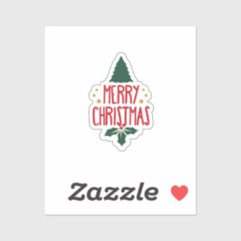 Adesivo Feriado de natal de natal bonito