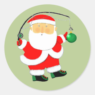 Adesivo Feriado de Natal de Pesca