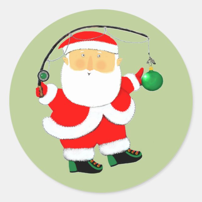 Adesivo Feriado de Natal de Pesca (Frente)