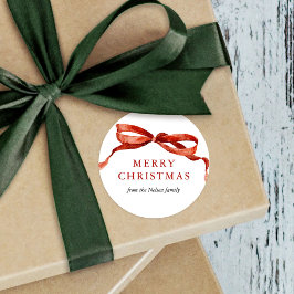 Adesivo Feriado de Natal do Arco Vermelho Elegante Waterco