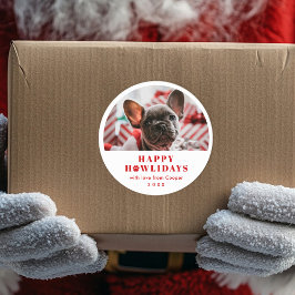 Adesivo Feriado de Natal do Pet Photo Paw Pun