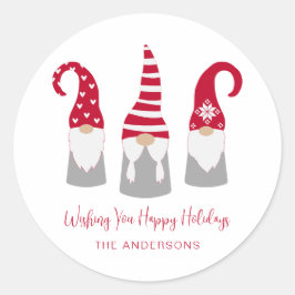 Adesivo Feriado de Natal dos Gnomos Nórdicos
