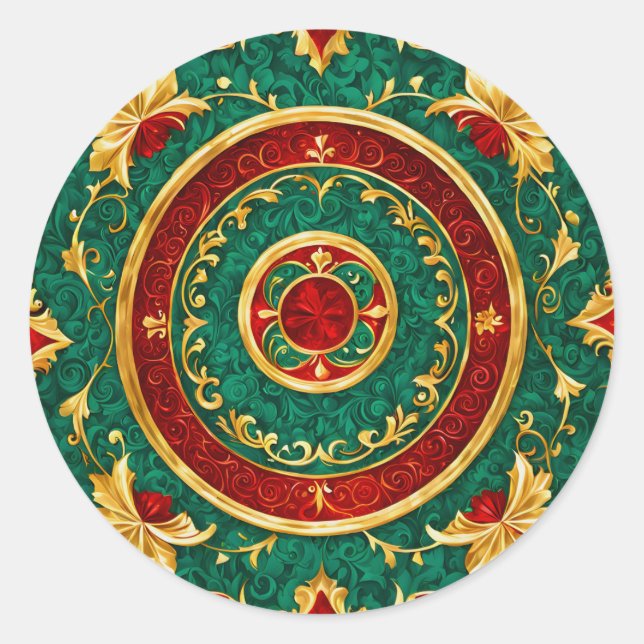 Adesivo Feriado de Natal Floral Decorativo (Frente)