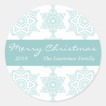 Feriado de Natal Personalizado do Floco de Neve Aq