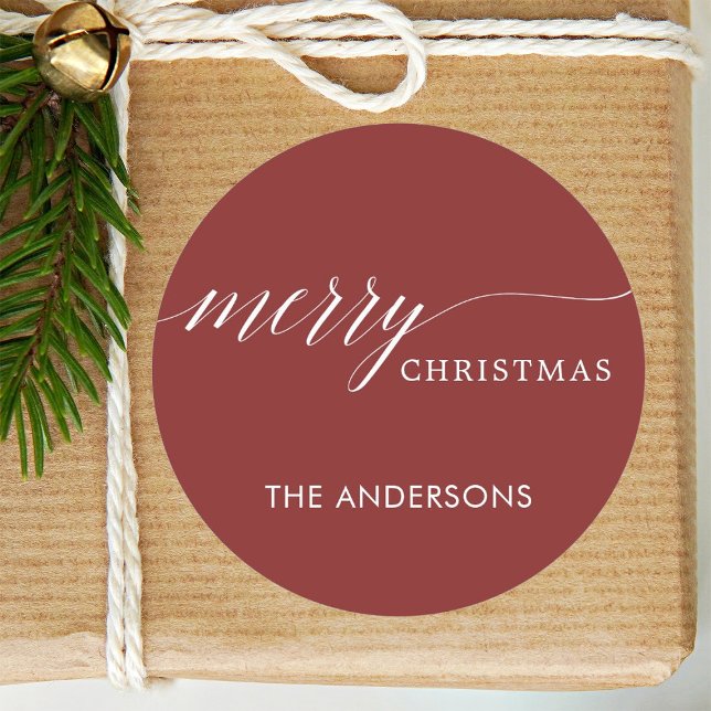 Adesivo Feriado de Natal Red Merry (Criador carregado)